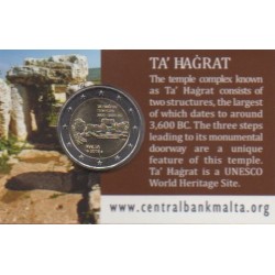 2 euro commémorative - Malte - 2019 - Temples préhistoriques maltais de Ta' Hagrat - BU