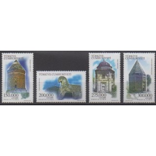 Acheter cette série de timbres de Turquie de l'année 2000 (No 2961/2964).