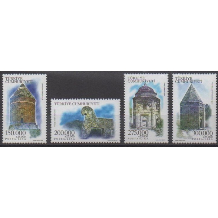 Acheter cette série de timbres de Turquie de l'année 2000 (No 2961/2964).
