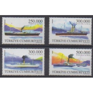 Acheter cette série de timbres de Turquie de l'année 2001 (No 3008/3011).