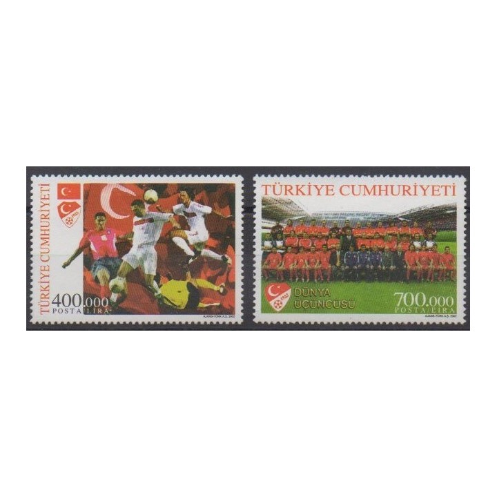 Acheter cette série de timbres de Turquie de l'année 2002 (No 3046/3047).