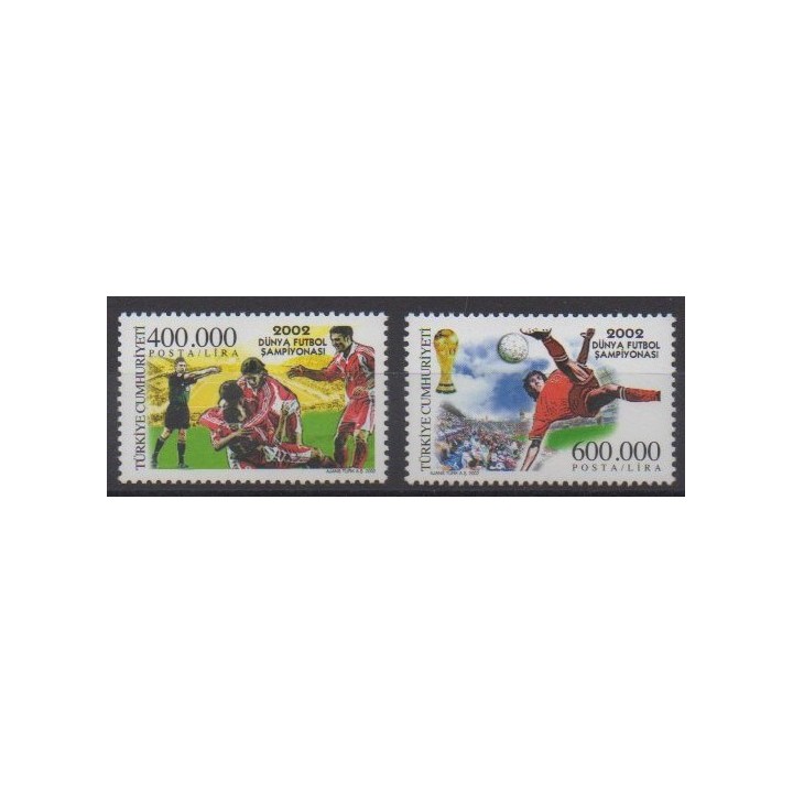Buy this set of stamps of Turkey of the year 2002 (Nb 3031/3032).