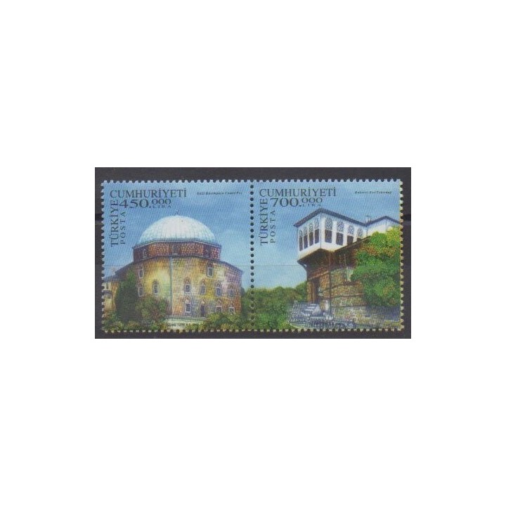 Buy this set of stamps of Turkey of the year 2002 (Nb 3056/3057).