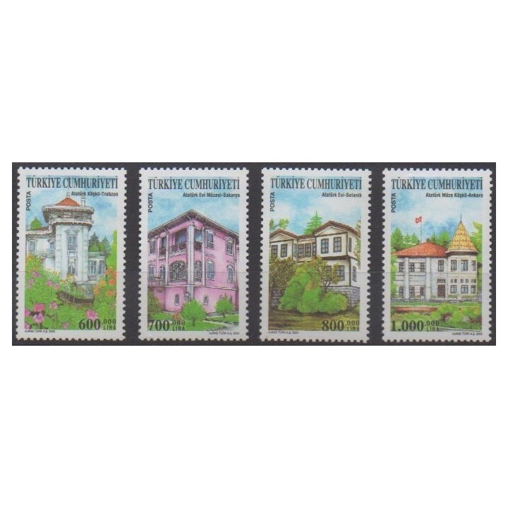 Acheter cette série de timbres de Turquie de l'année 2003 (No 3093/3096).