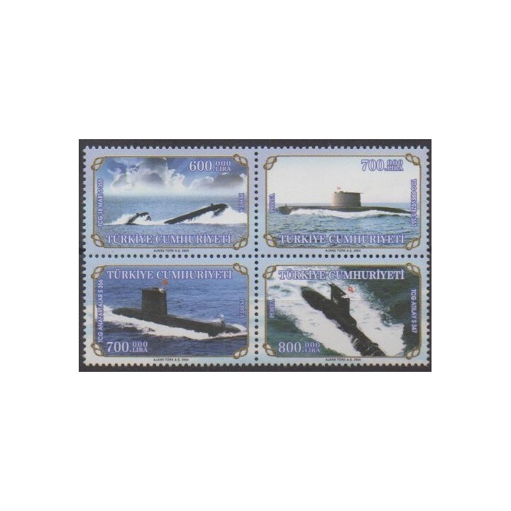 Buy this set of stamps of Turkey of the year 2004 (Nb 3127/3130).