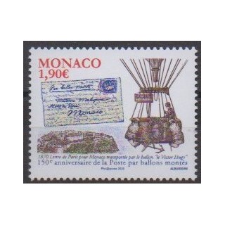 Acheter ce timbre de Monaco de l'année 2020 (Ballons montés).