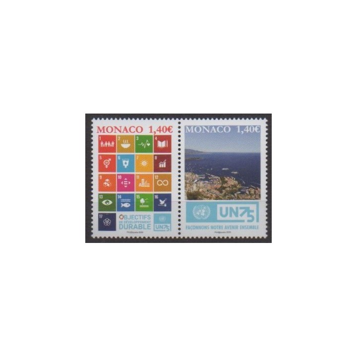 Acheter ce timbre de Monaco de l'année 2020 (Nations Unies).