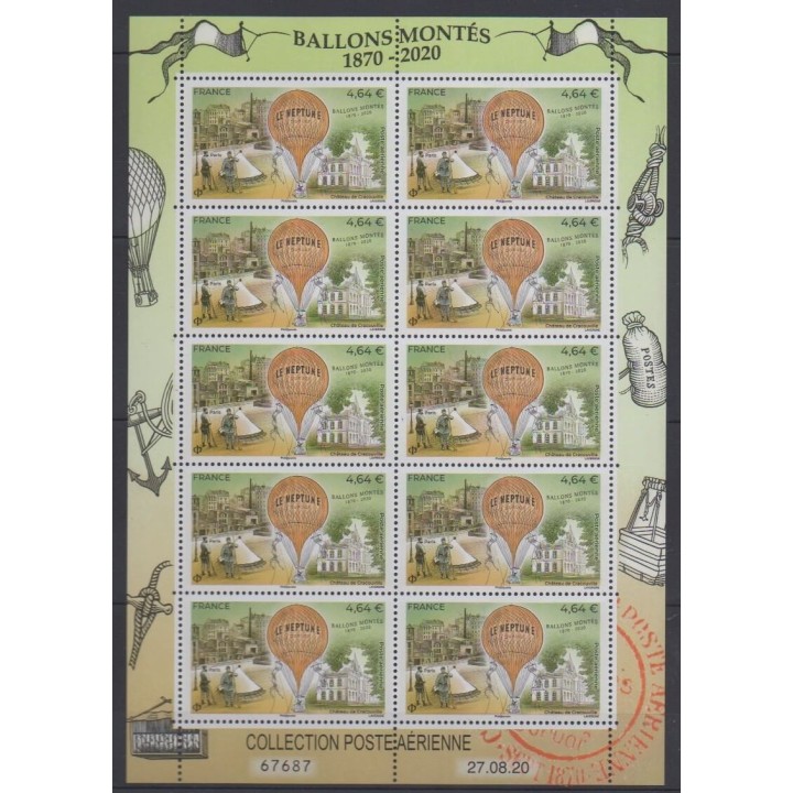 Buy this stamp of France of the year 2020 (Nb PA84 - Minifeuille).