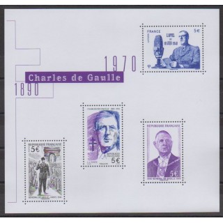 France - Blocks and sheets - 2020 - De Gaullle