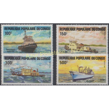 Congo (Republic of) - 1984 - Nb 730/733 - Boats