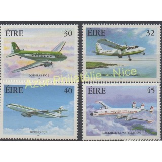 Timbres - Thème avions - Irlande - 1999 - No 1184/1187