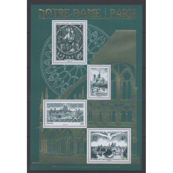 Buy this souvenir sheet  of France of the year 2020 (BF Notre-Dame de Paris).