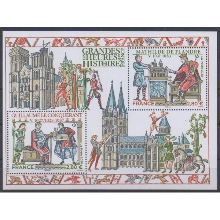 Acheter ce bloc-feuillet de France de l'année 2020 (No BF les grandes heures de l'histoire).