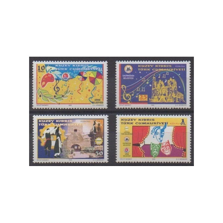 Acheter cette série de timbres de Turquie (Chypre du nord) de l'année 2005 (No 579/582).