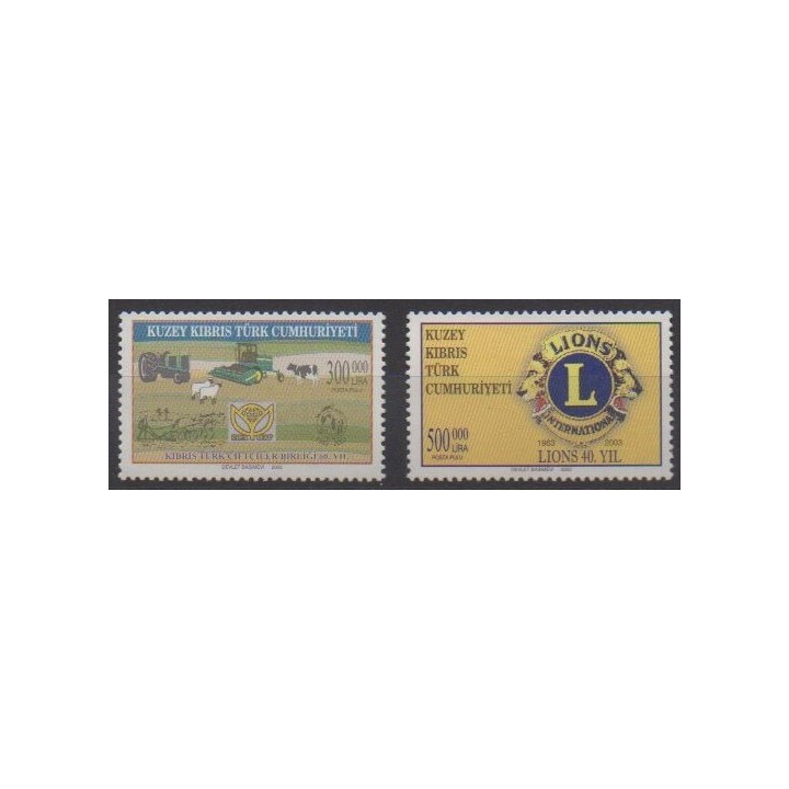 Acheter cette série de timbres de Turquie (Chypre du nord) de l'année 2003 (No 551/552).