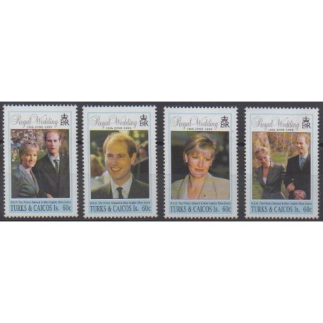 Turks and Caicos ( Islands) - 1999 - Nb 1332/1335 - Royalty