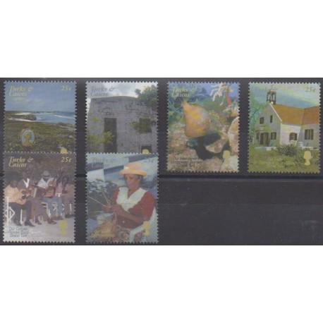 Turks et Caiques (Iles) - 2002 - No 1507/1512 - Royauté - Principauté
