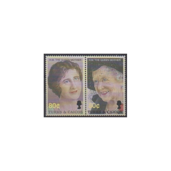 Buy this set of stamps of Turks and Caicos  Islands of the year 2002 (Nb 1552/1553).
