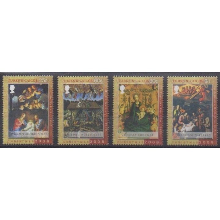 Acheter cette série de timbres des îles Turks et Caiques  de l'année 2008 (No 1704/1707).