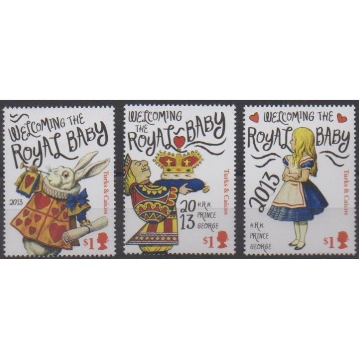 Acheter cette série de timbres des îles Turks et Caiques  de l'année 2013 (No 1732A/1732C).