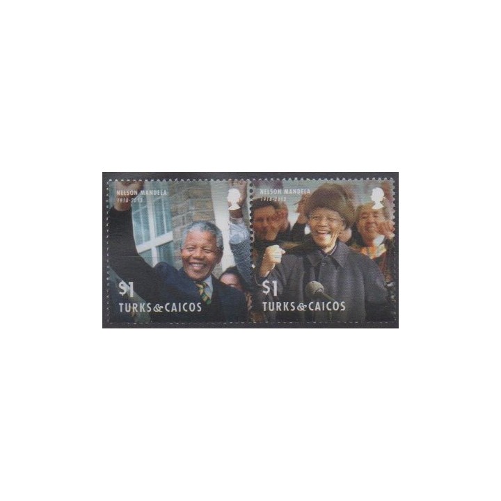 Acheter cette série de timbres des îles Turks et Caiques  de l'année 2014 (No 1733/1734).
