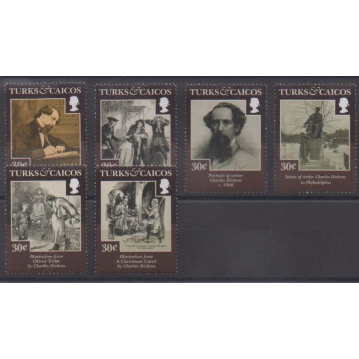 Acheter cette série de timbres des îles Turks et Caiques  de l'année 2012 (No 1712/1717).