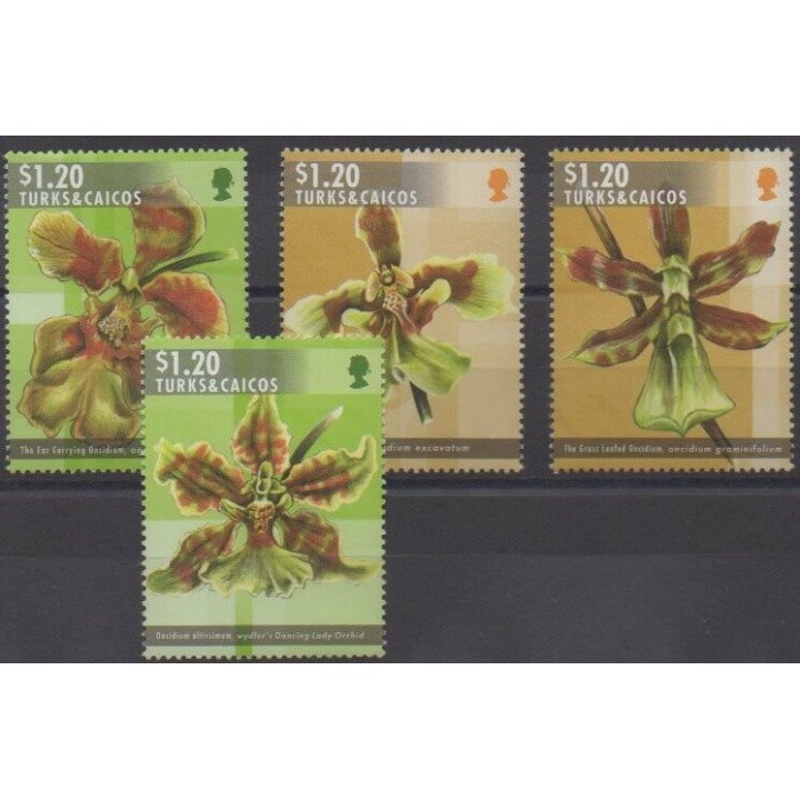 Acheter cette série de timbres des îles Turks et Caiques  de l'année 2014 (No 1752/1755).