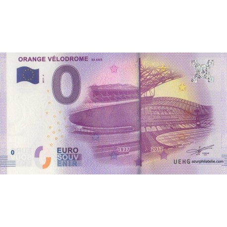 Euro banknote memory - 13 - Orange Vélodrome - 2017-3