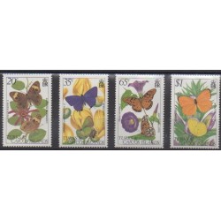 Turks et Caiques (Iles) - 1982 - No 571/574 - Insectes
