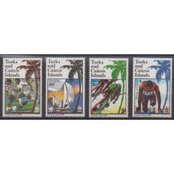 Turks et Caiques (Iles) - 1988 - No 788/791 - Jeux Olympiques d'été