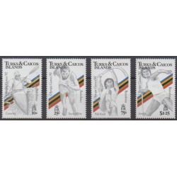 Turks et Caiques (Iles) - 1990 - No 910/913 - Jeux Olympiques d'été