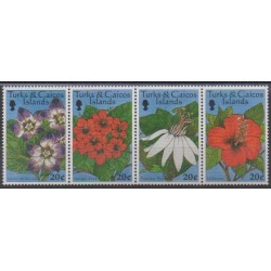 Turks et Caiques (Iles) - 1997 - No 1239/1242 - Fleurs