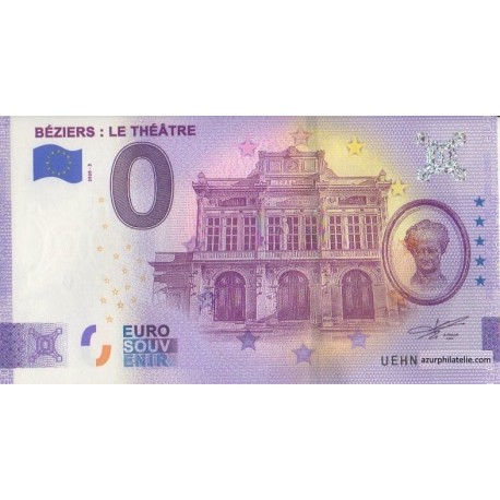 Euro banknote memory - 34 - Béziers : Le Theâtre - 2020-3