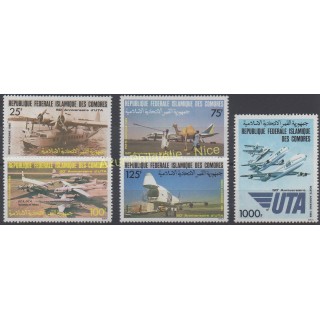 Stamps - Theme planes - Comoros - 1985 - Nb PA 219/ PA 223