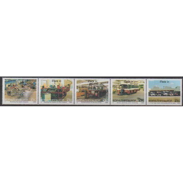 Buy this set of stamps of South Africa - Bophuthatswana of the year 1990 (Nb 243/247).