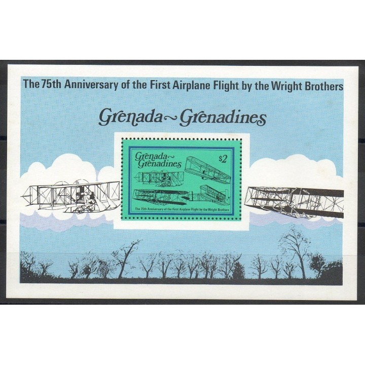 Timbres - Thème avions - Grenadines - 1978- No BF 38