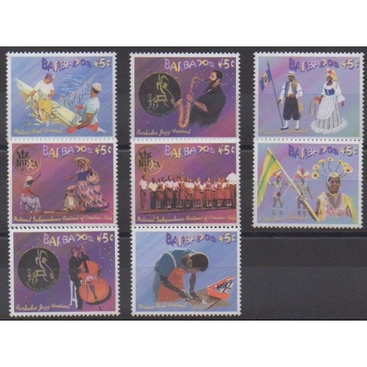 Acheter cette série de timbres de Barbade de l'année 2003 (No 1103/1110).