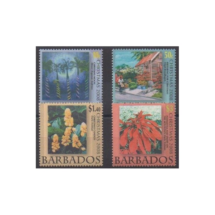 Acheter cette série de timbres de Barbade de l'année 2008 (No 1196/1199).