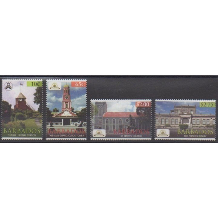 Acheter cette série de timbres de Barbade de l'année 2012 (No 1249/1252).