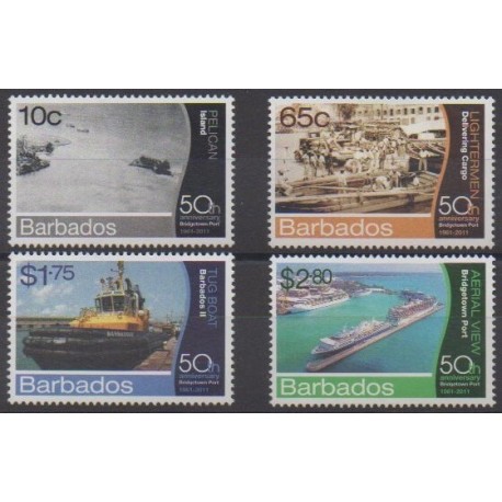 Barbados - 2012 - Nb 1253/1256 - Boats
