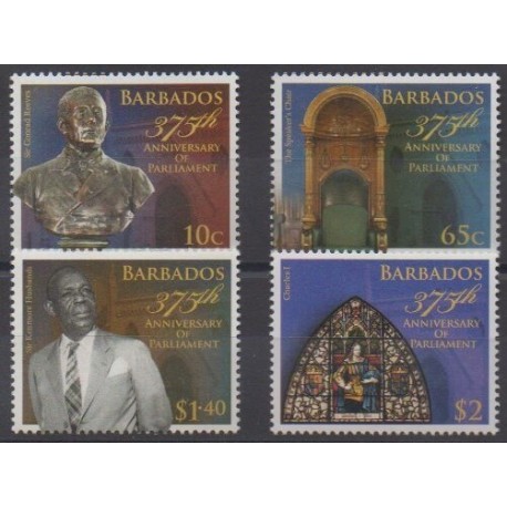 Barbados - 2014 - Nb 1273/1276 - Various Historics Themes