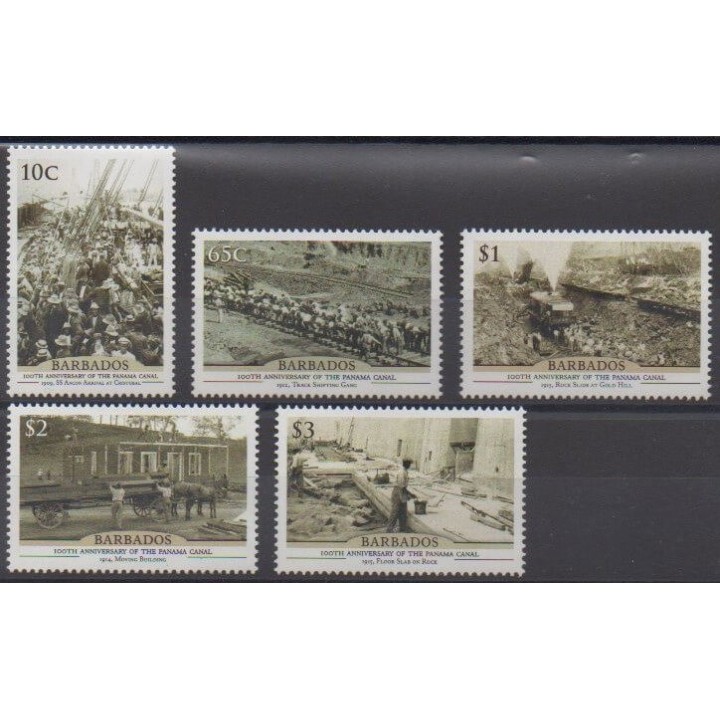 Acheter cette série de timbres de Barbade de l'année 2014 (No 1277/1281).