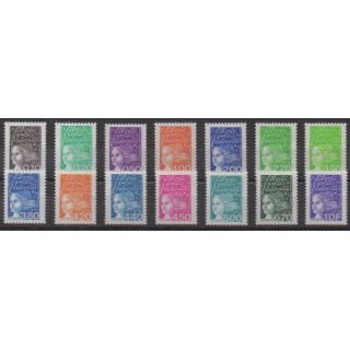 Buy this set of stamps of France of the year 1997 (Nb 3086/3099).