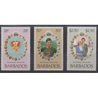 Buy this set of stamps of Barbados of the year 1981 (Nb 521/523).