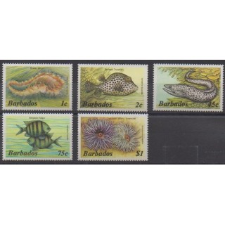 Buy these stamps of Barbados of the year 1985 (Nb 628/632).