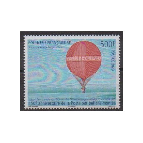 Polynésie - 2020 - No 1251 - 150 ans de la poste par ballons montés