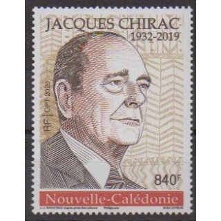 Acheter ce timbre de Nouvelle-Calédonie de l'année 2020 (Jacques Chirac).