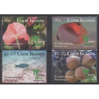 Acheter cette série de timbres des îles  Cook  de l'année 2010 (No 1324/1327).