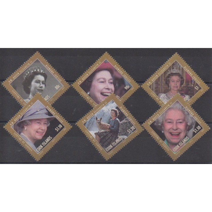 Acheter cette série de timbres des îles  Cook  de l'année 2012 (No 1402/1407).