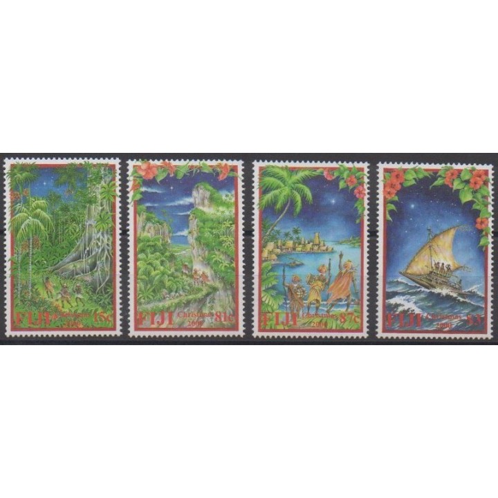 Acheter cette série de timbres de Fidji de l'année 2000 (No 923/926).